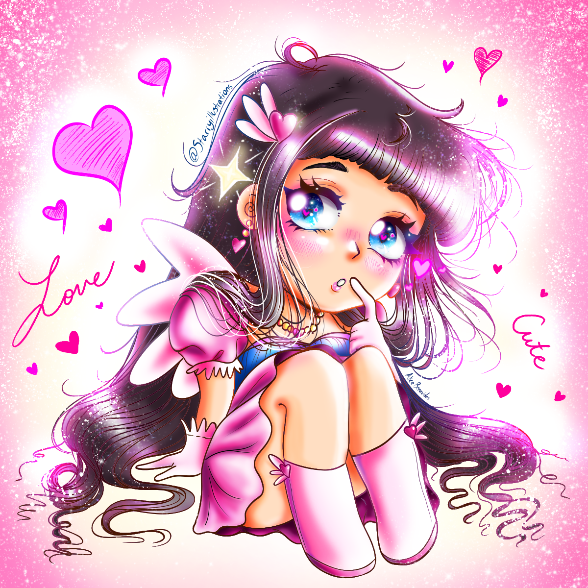 Lucile Angel 3 Inch Sticker